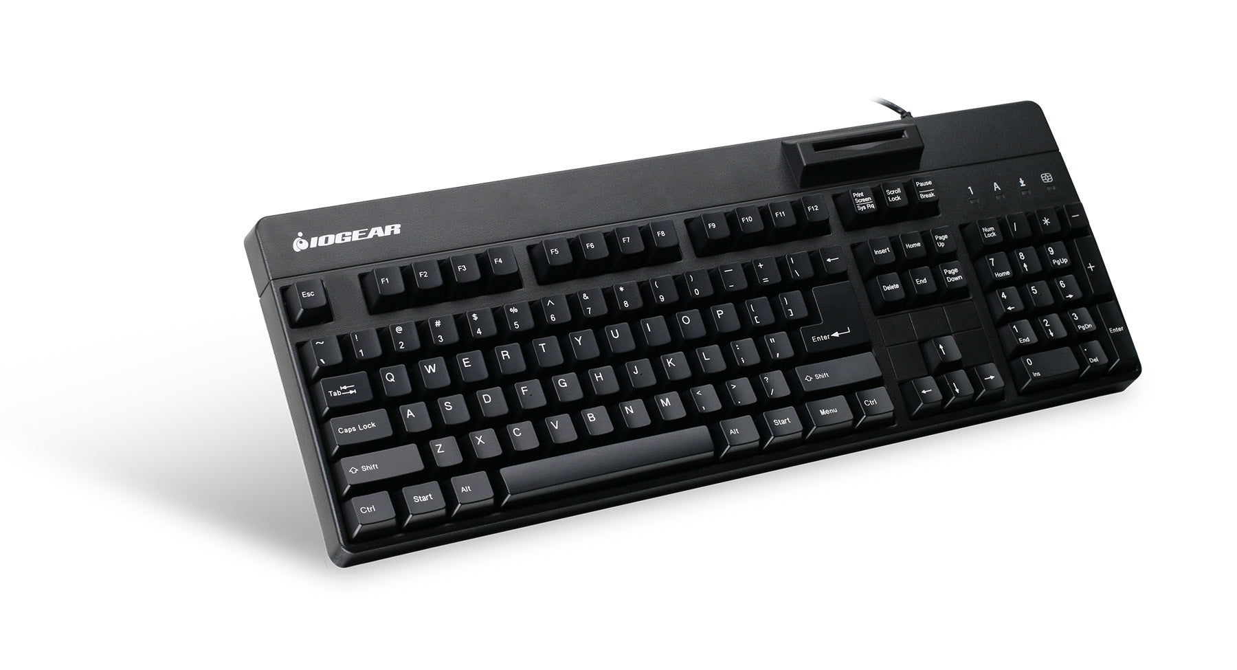 104-Key Keyboard w/ Built-in Common Access Card Reader