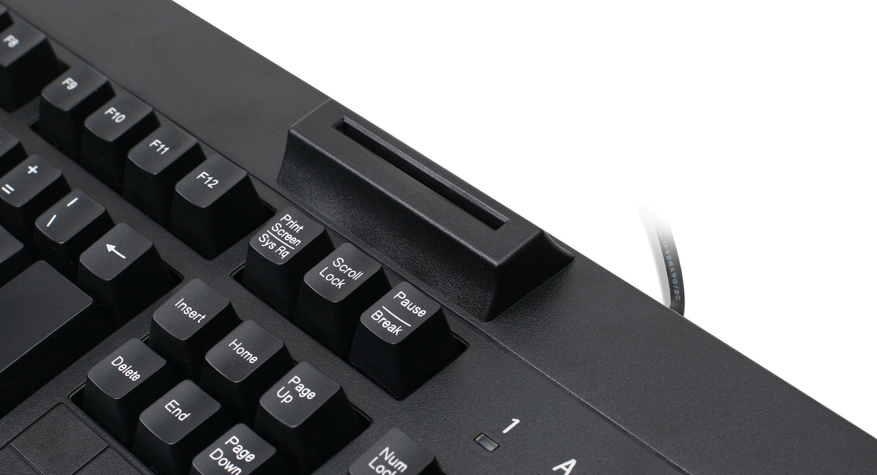 104-Key Keyboard w/ Built-in Common Access Card Reader
