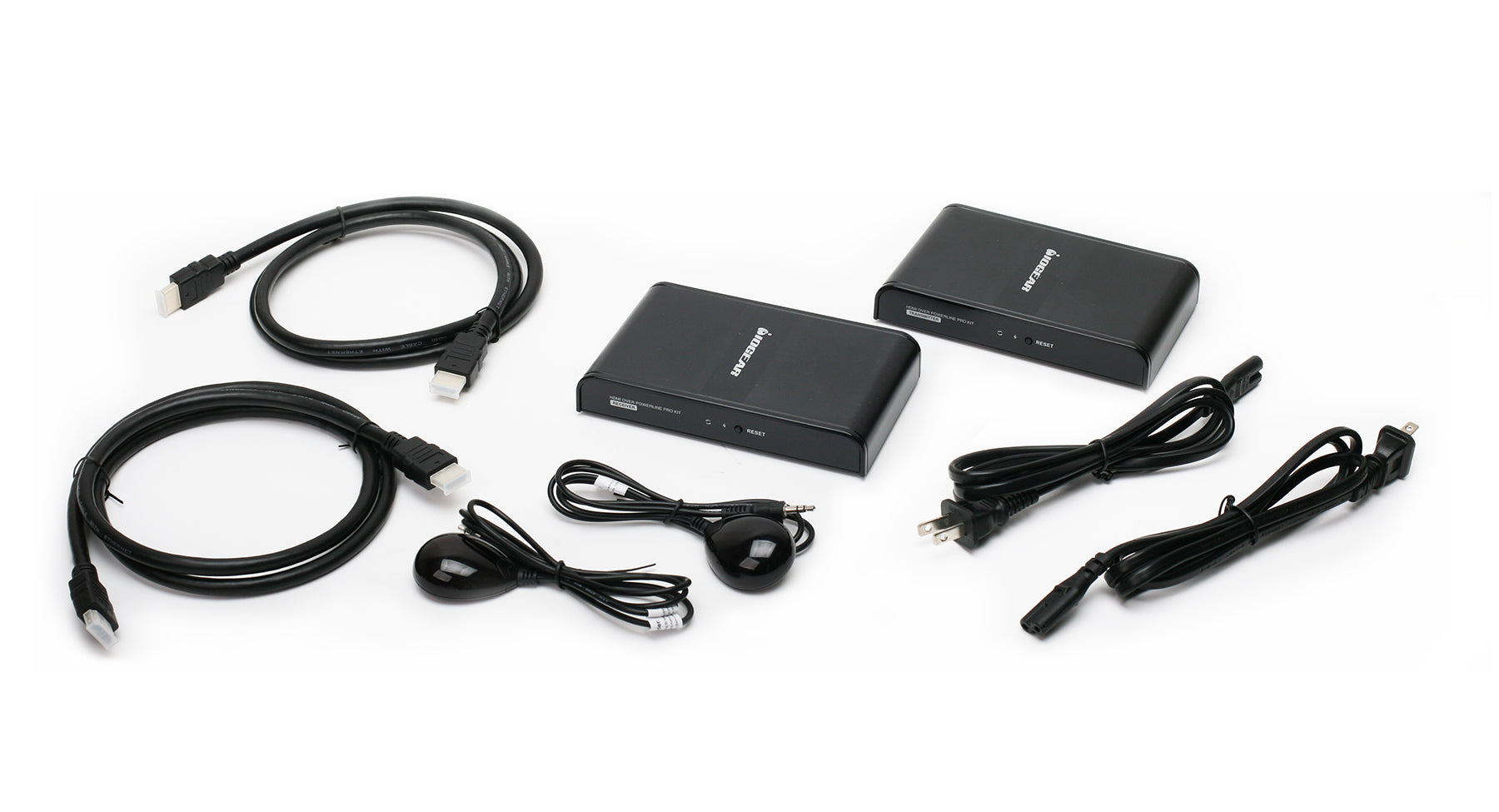 Video Over Powerline PRO Kit for 2 TVs