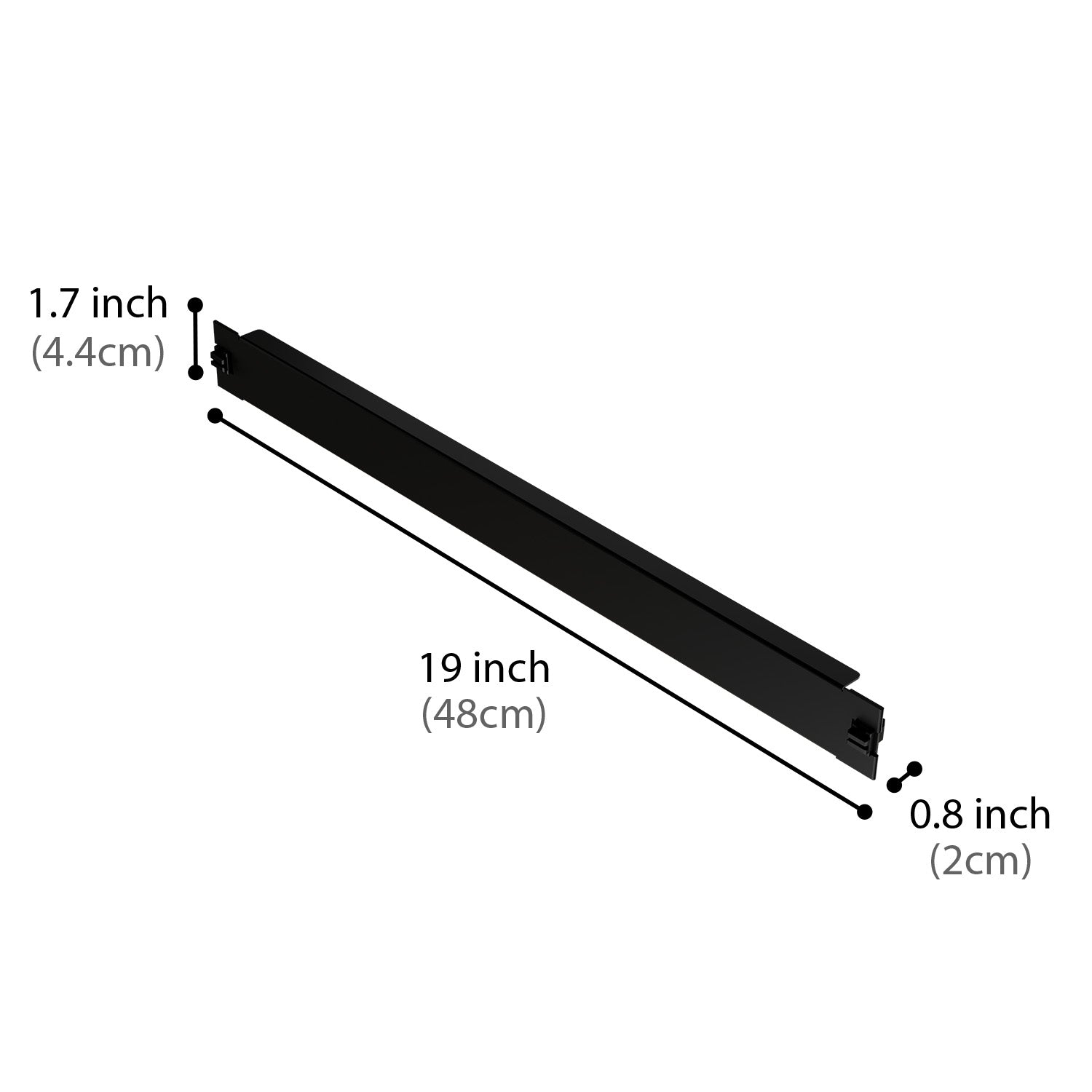 1U Tool-less Blanking Panel (2-Pack)