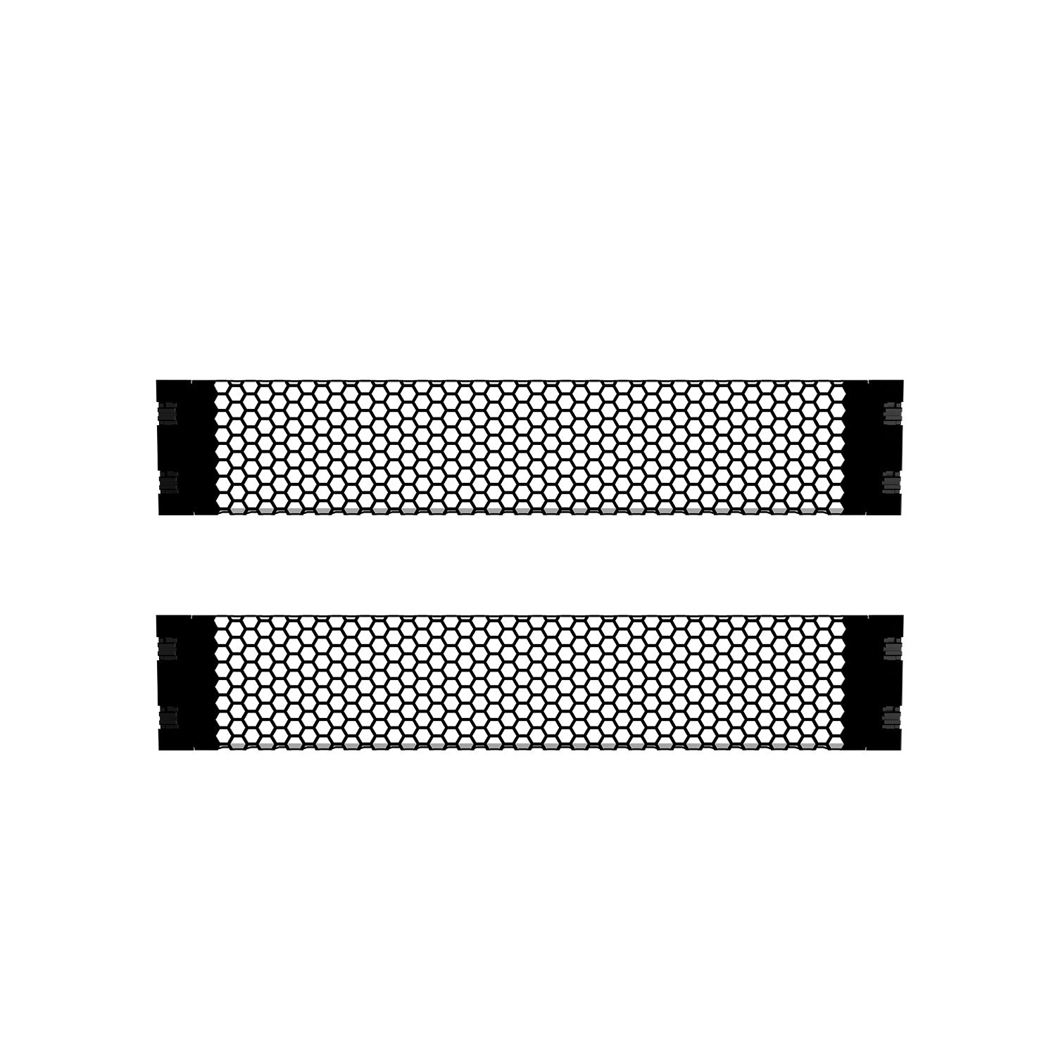 2U Tool-less Vented Blanking Panel (2-Pack)