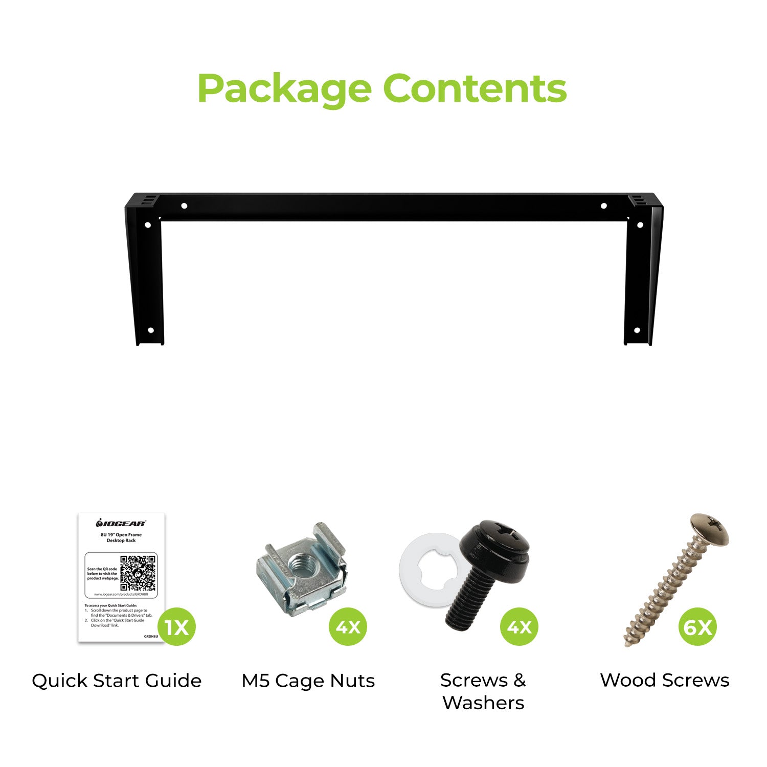 1U 19" Deep Vertical Wall Mount Server Rack