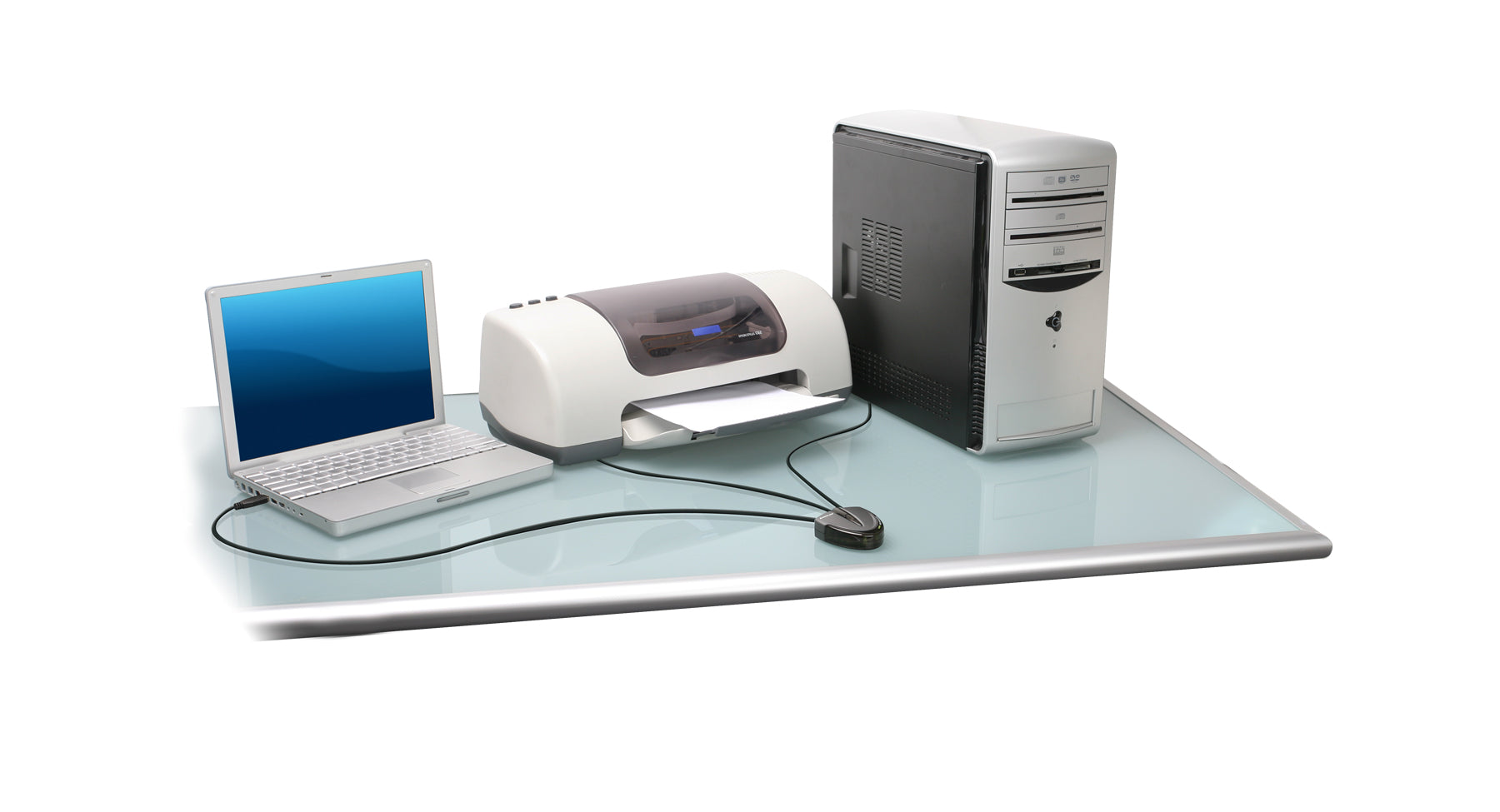 2-Port USB 2.0 Automatic Printer Switch