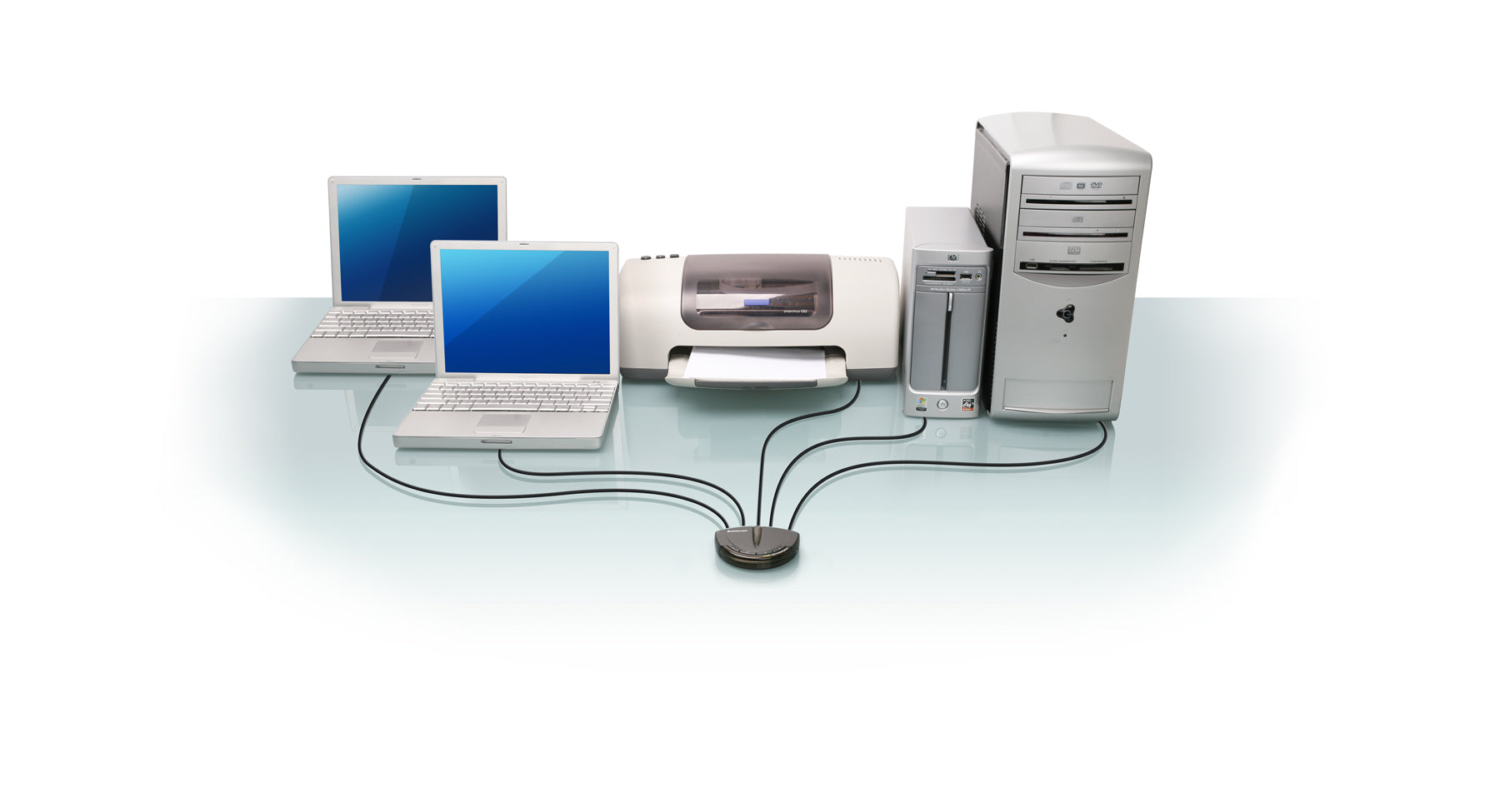 4-Port USB 2.0 Automatic Printer Switch