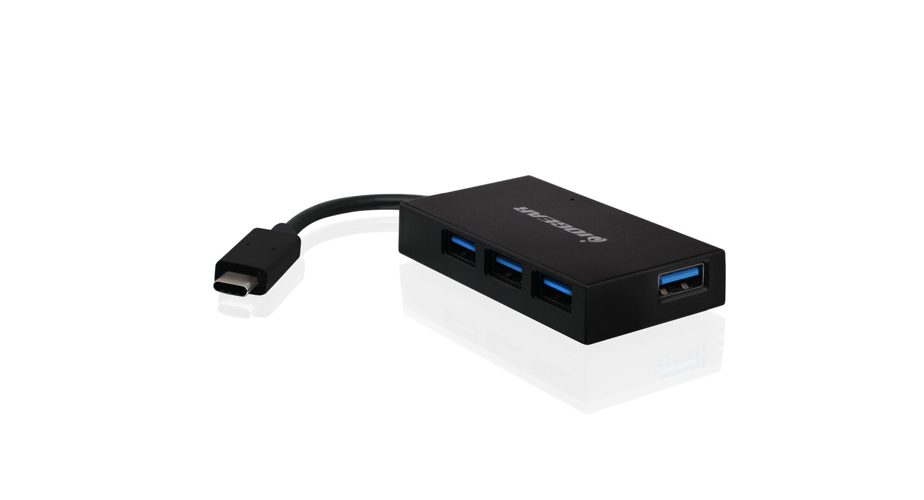 HUB-C+, USB-C to 4-port USB-A Hub with Power