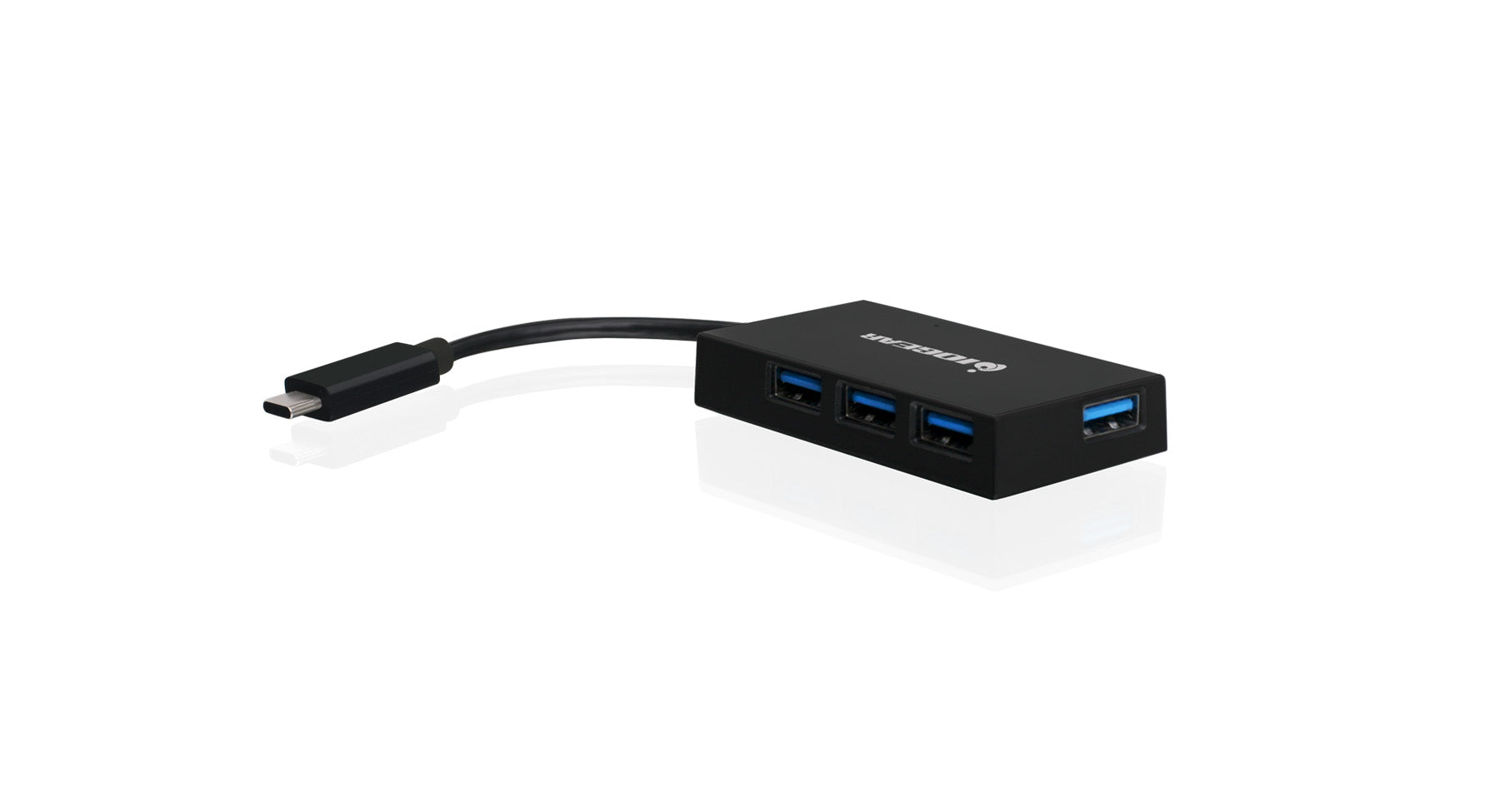 HUB-C+, USB-C to 4-port USB-A Hub with Power