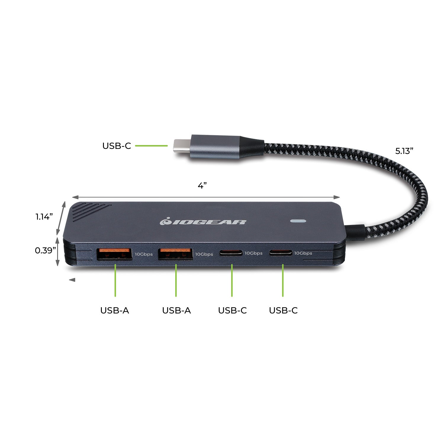 4 port USB-C Gen 2 hub