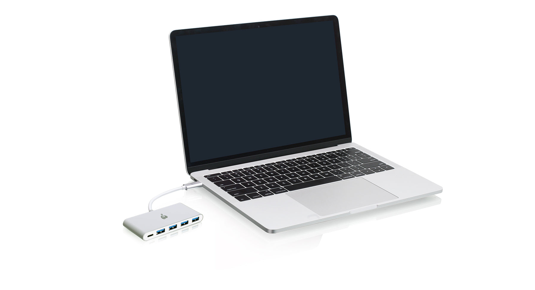 USB-C to 4 Port USB-A Hub with Power Delivery Pass-Through
