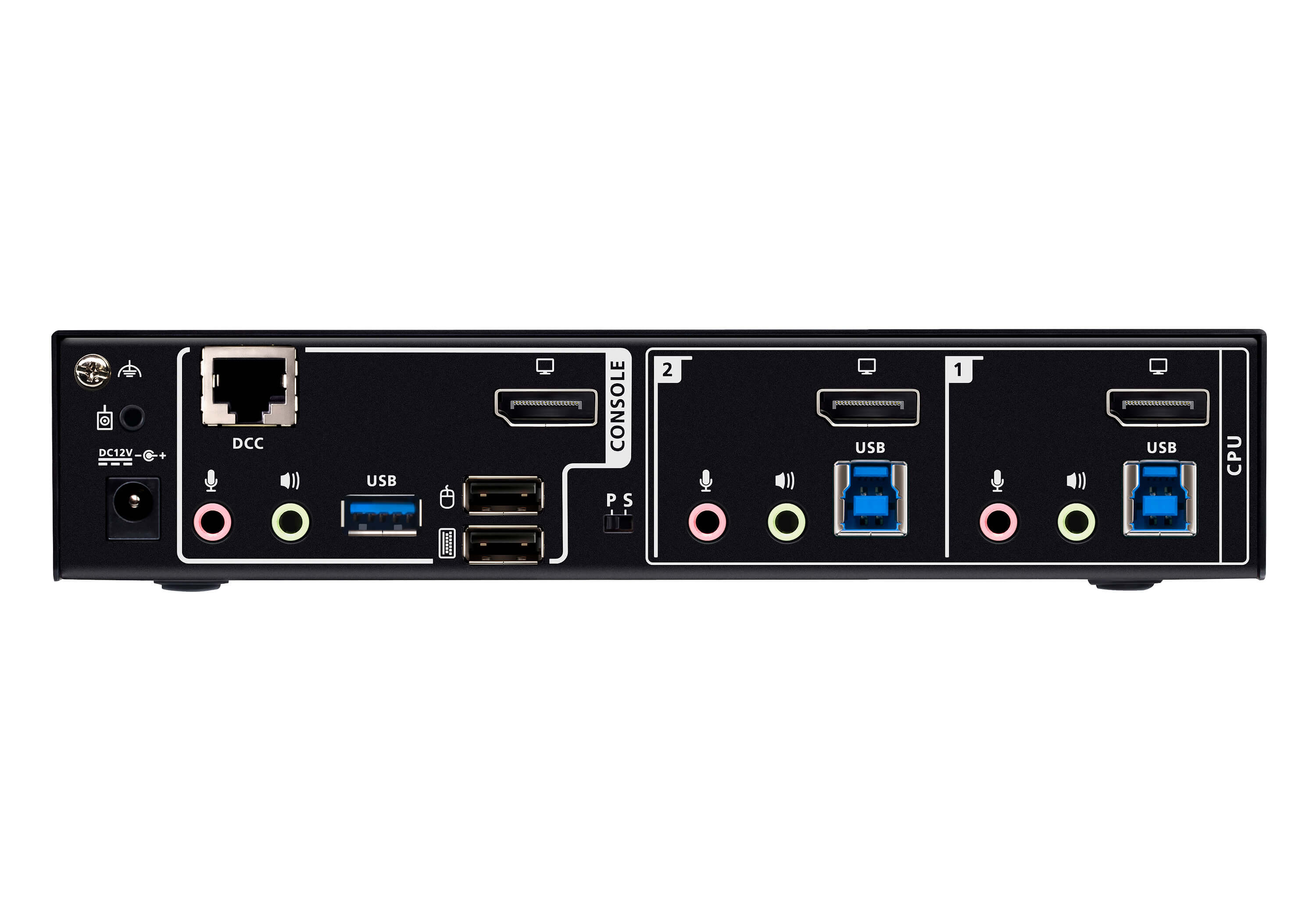 2-Port USB 3.0 8K DisplayPort KVMP™ Switch