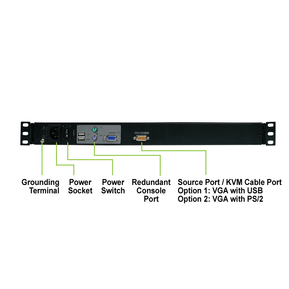 17" LCD KVM Combo Console