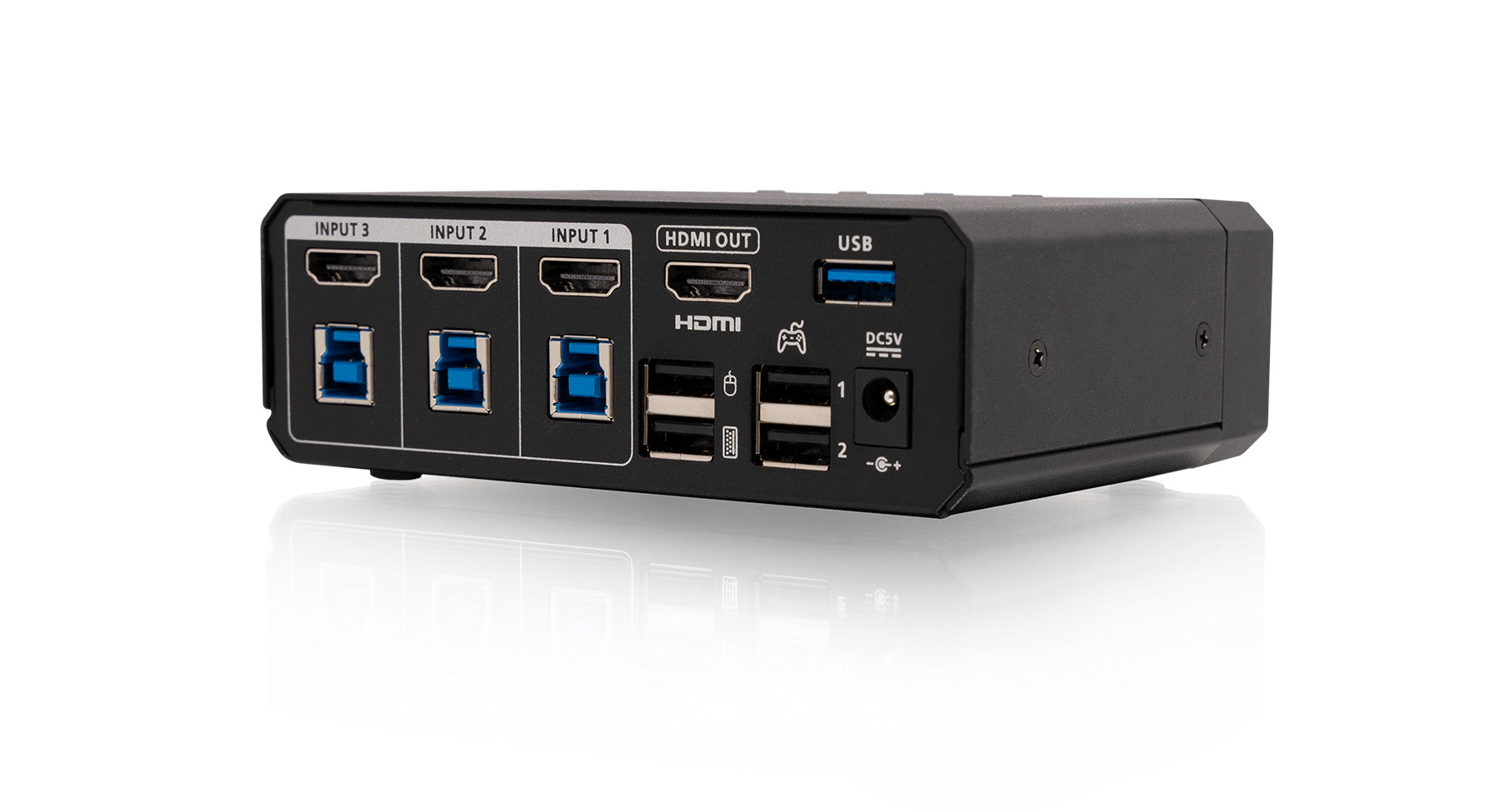 Nexus 3-Port 4K HDMI KVM Switch for PC Gaming & Game Consoles