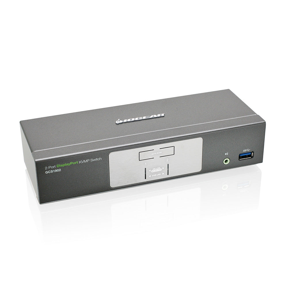 2-Port DisplayPort KVMP Switch with USB 3.0 Hub (TAA Compliant)