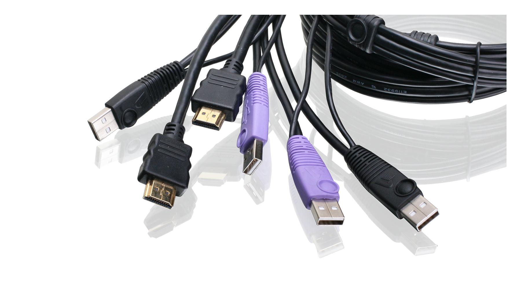 2-Port Cable KVM Switch with HDMI Connections