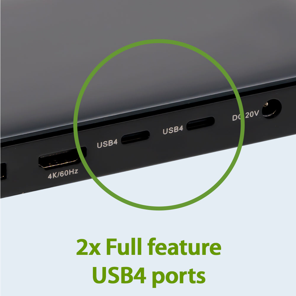 Dock Pro USB4 8K Triple View Docking Station