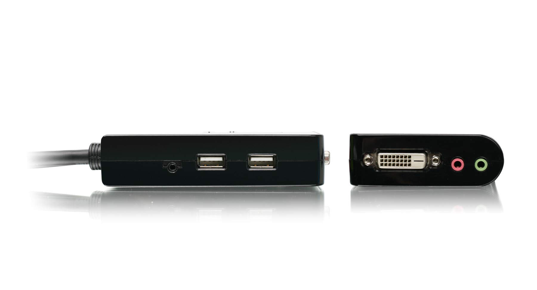 KVM 2-Port USB DVI-D Cable Switch