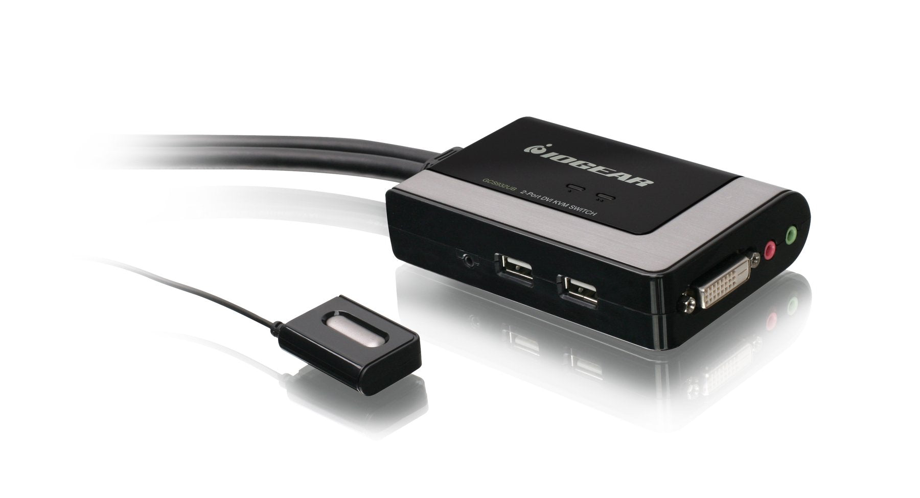 KVM 2-Port USB DVI-D Cable Switch