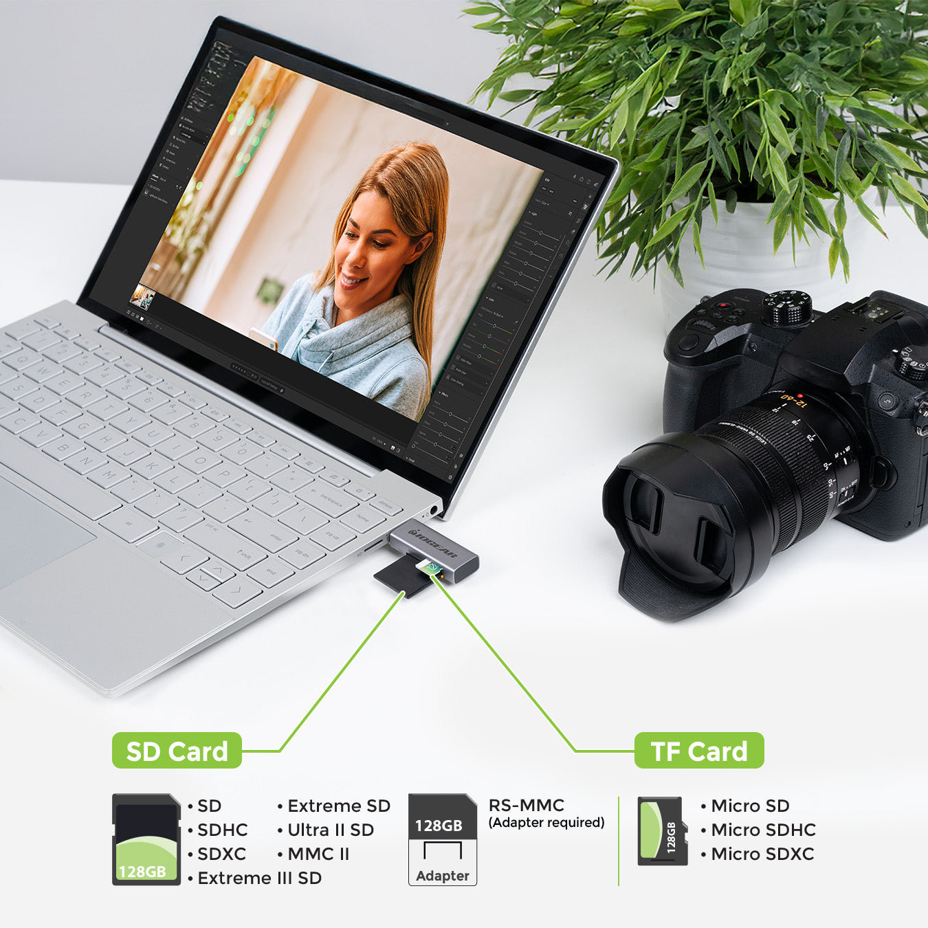 SuperSpeed USB 3.0 SD/Micro SD Card Reader / Writer