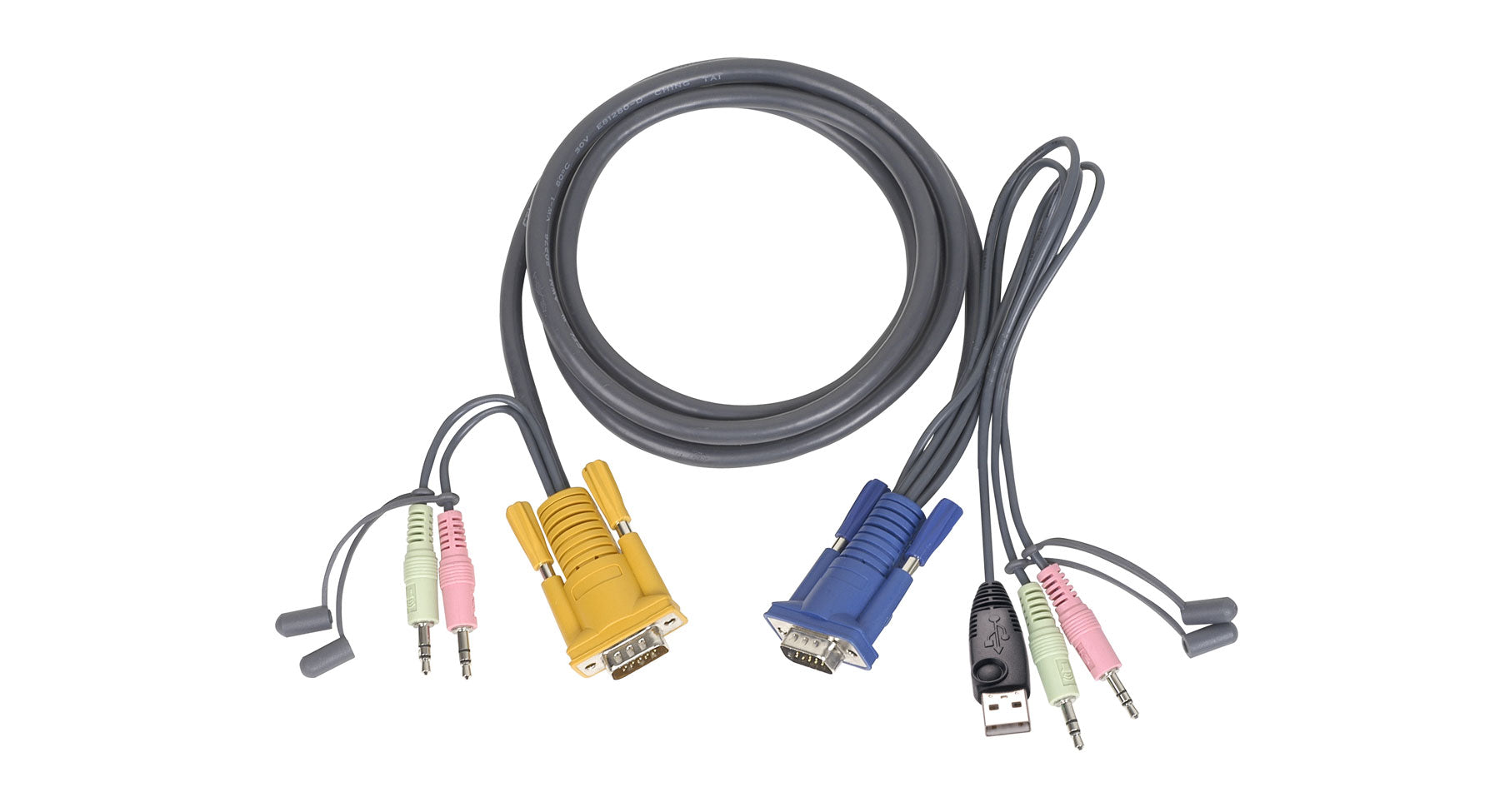 3 ft. Micro-Lite™ Bonded All-in-One USB KVM Cable