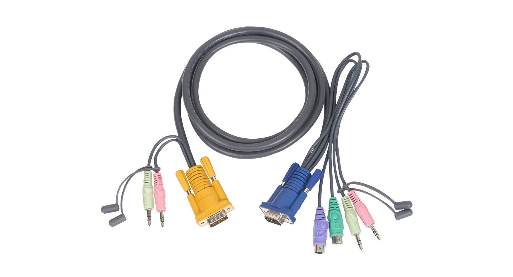 6 ft. Micro-Lite™ Bonded All-in-One PS/2 KVM Cable