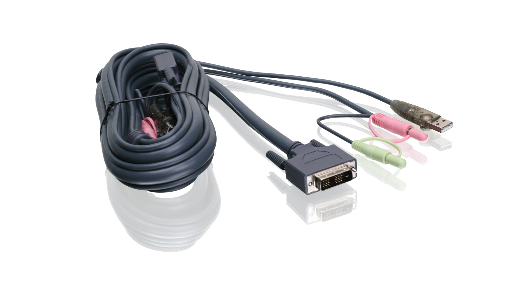 6 ft. (1.8 m) Single Link DVI-D USB KVM Cable