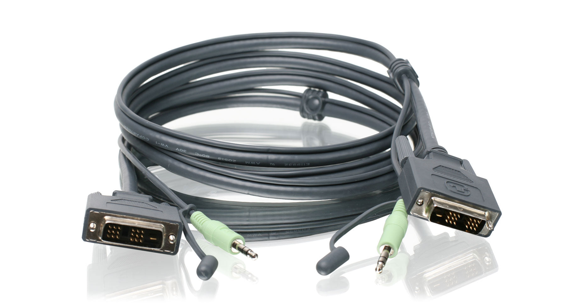 6 ft. (1.8 m) DVI-D Video cable with Audio