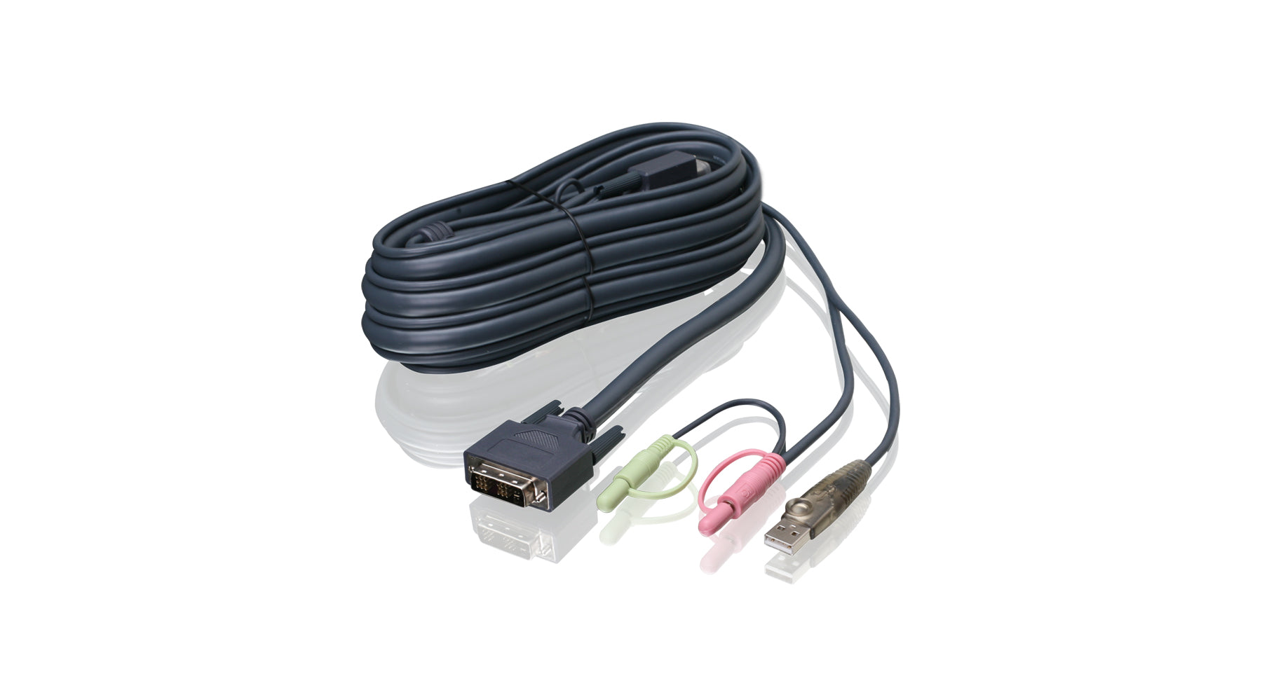 10 ft. (3 m) Single Link DVI-I USB KVM Cable