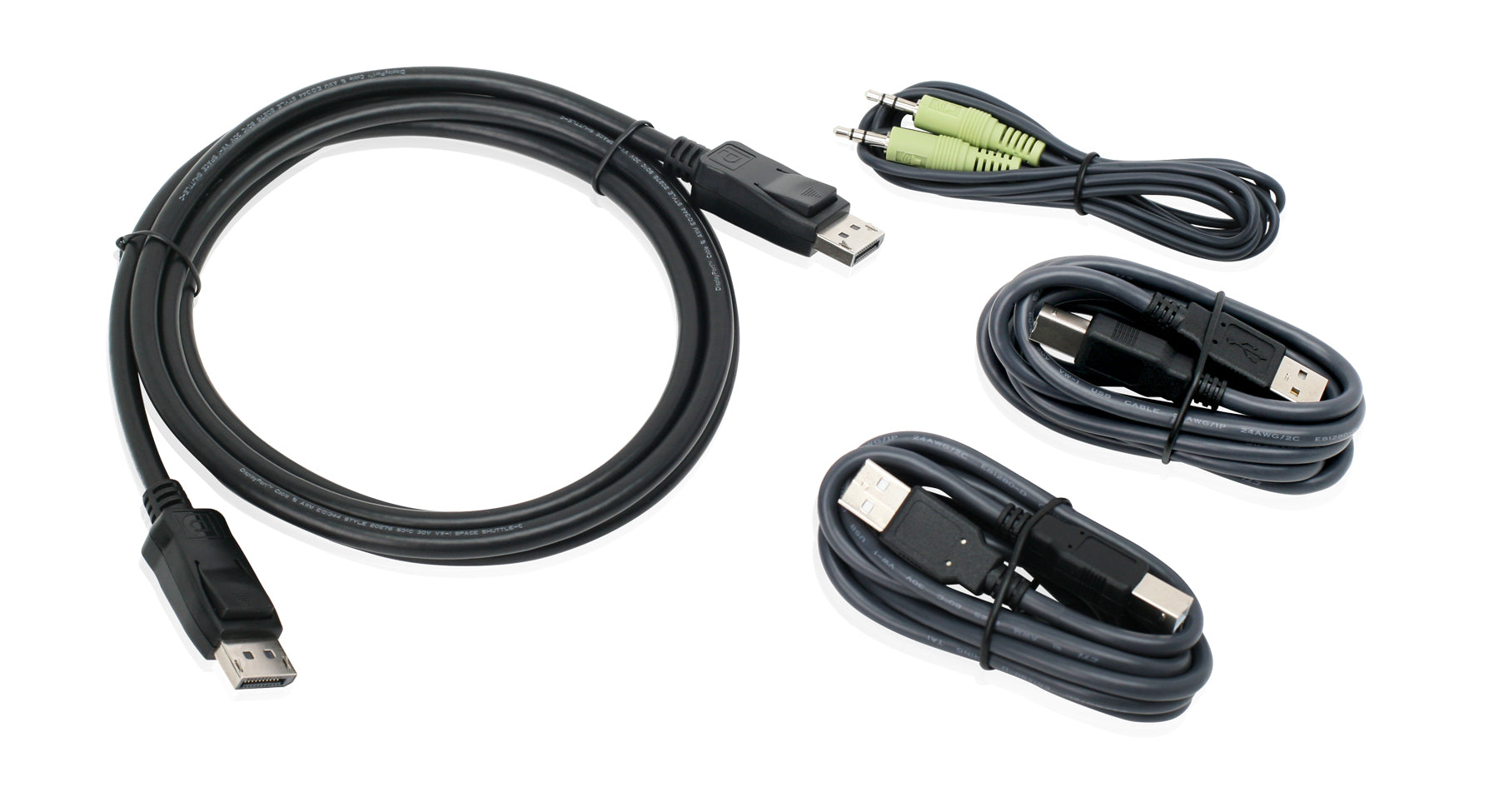 6 ft. DisplayPort, USB KVM Cable Kit with Audio (TAA)