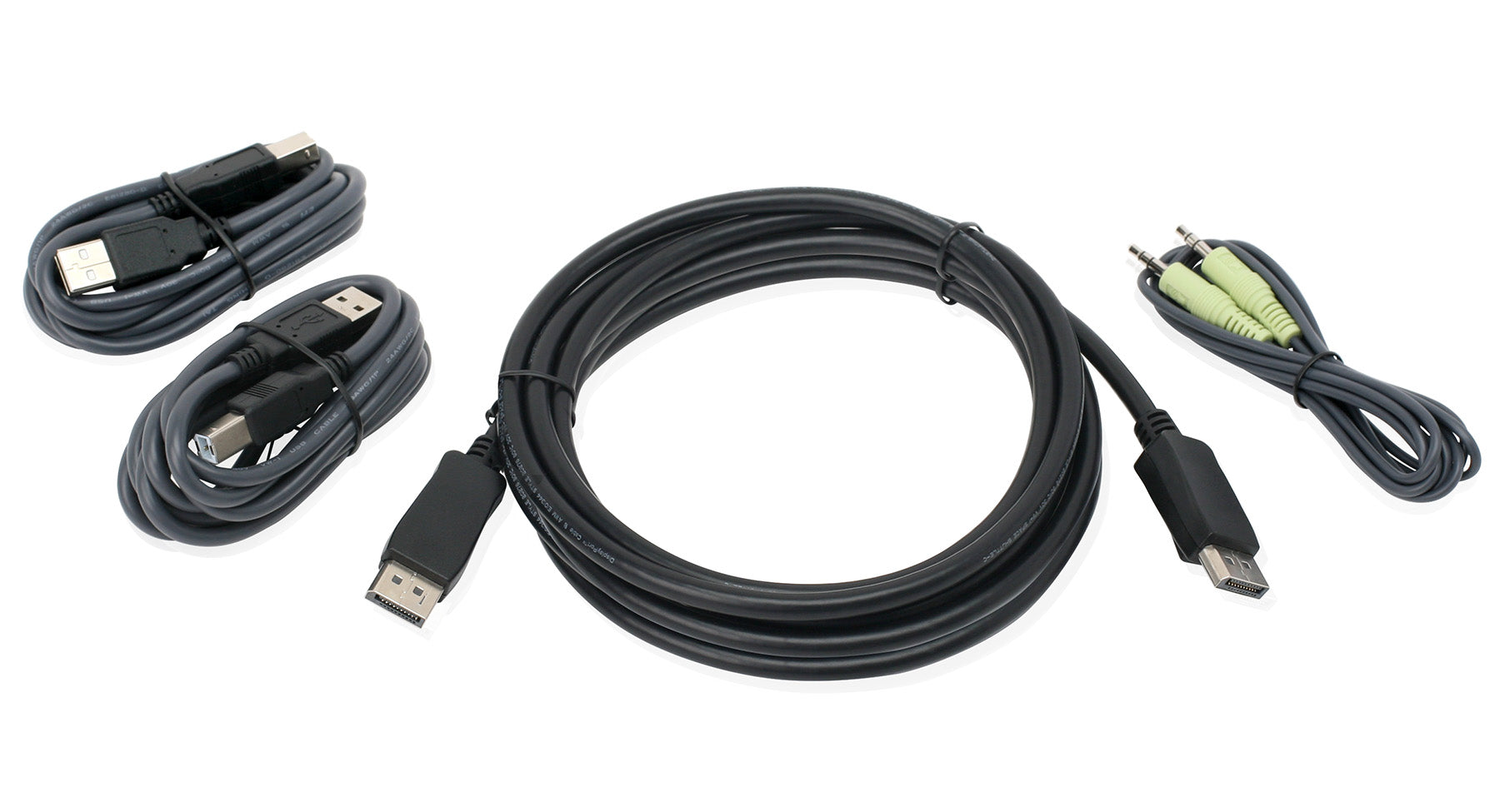 10 ft. DisplayPort, USB KVM Cable Kit with Audio (TAA)