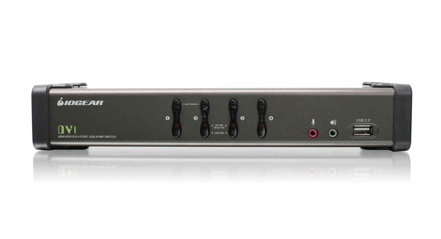 4-Port DVI KVMP Switch with Audio and Cables (TAA Compliance)