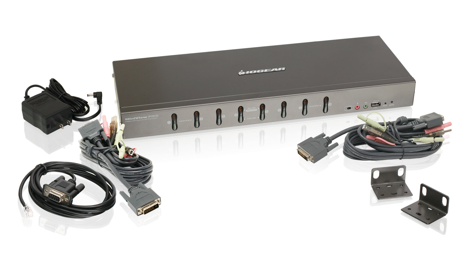 8-Port Dual Link DVI KVMP with VGA Support (TAA)