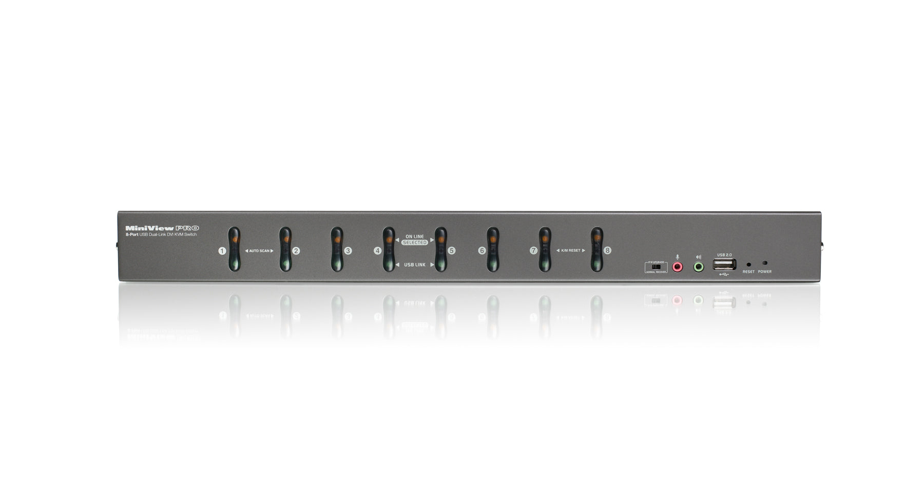 8-Port Dual Link DVI KVMP with VGA Support (TAA)