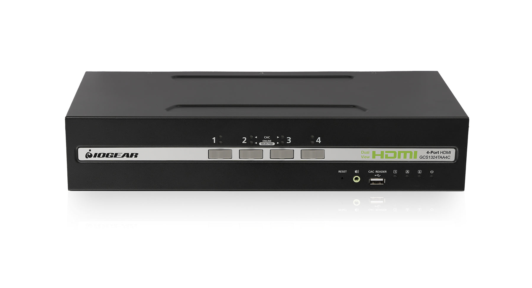 4-Port Dual View HDMI Secure KVM Switch w/CAC and Audio