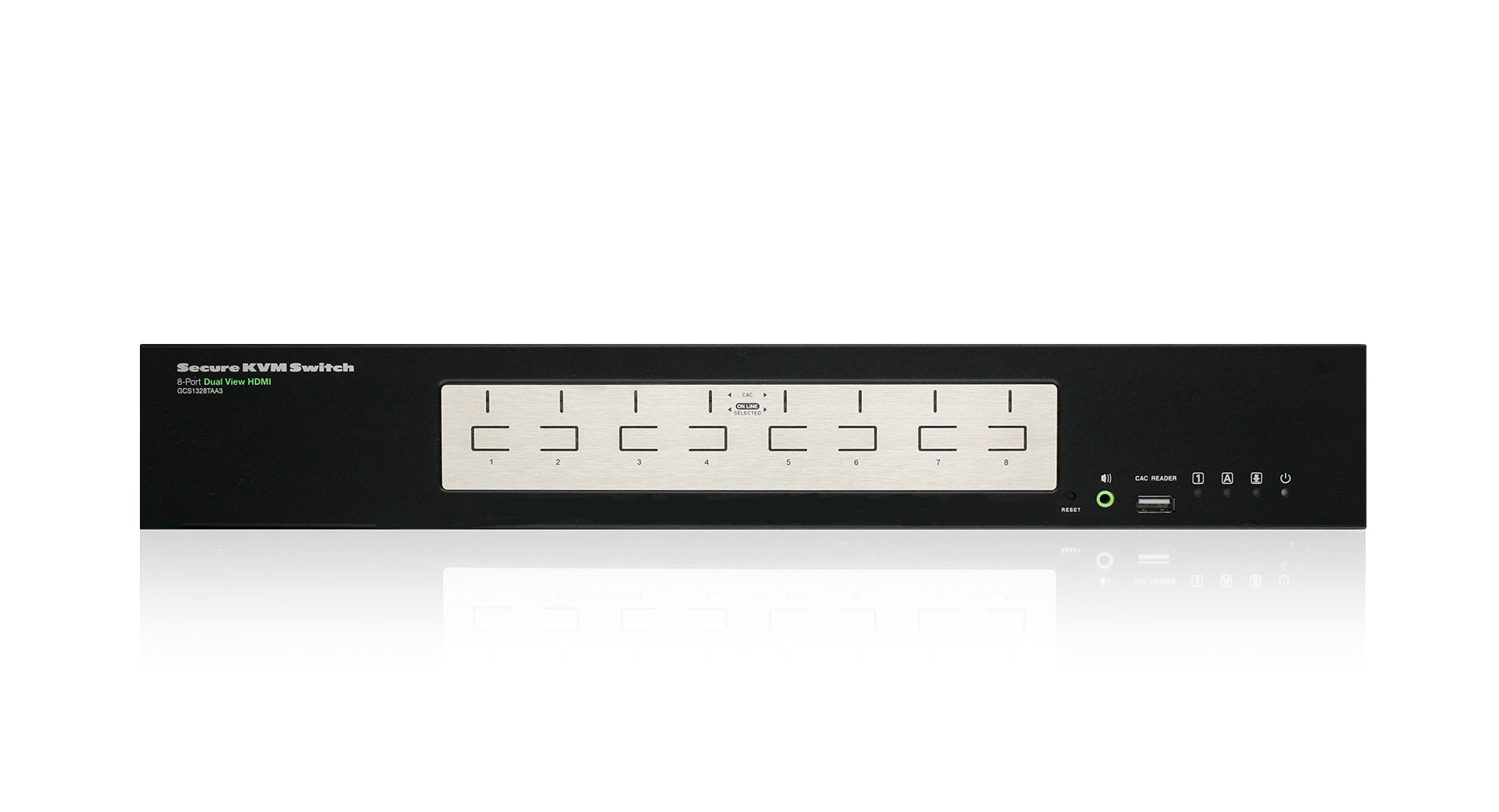 8-Port Dual View HDMI Secure KVM Switch (TAA)