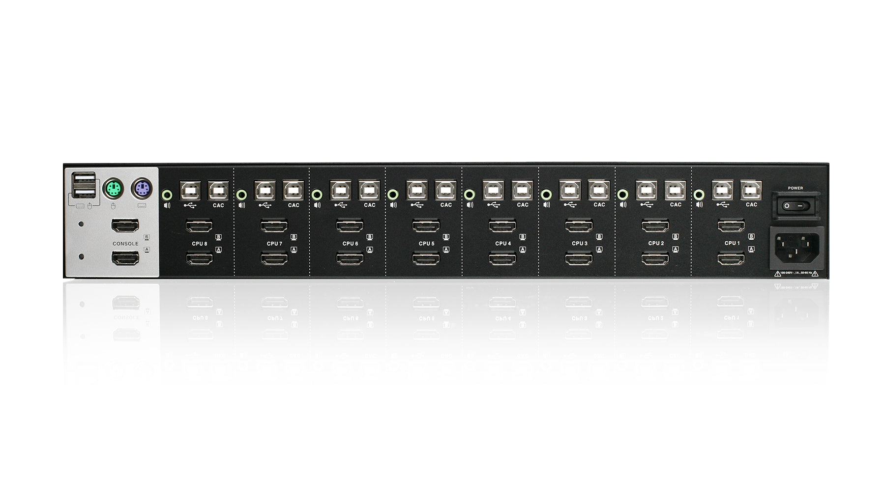 8-Port Dual View HDMI Secure KVM Switch (TAA)