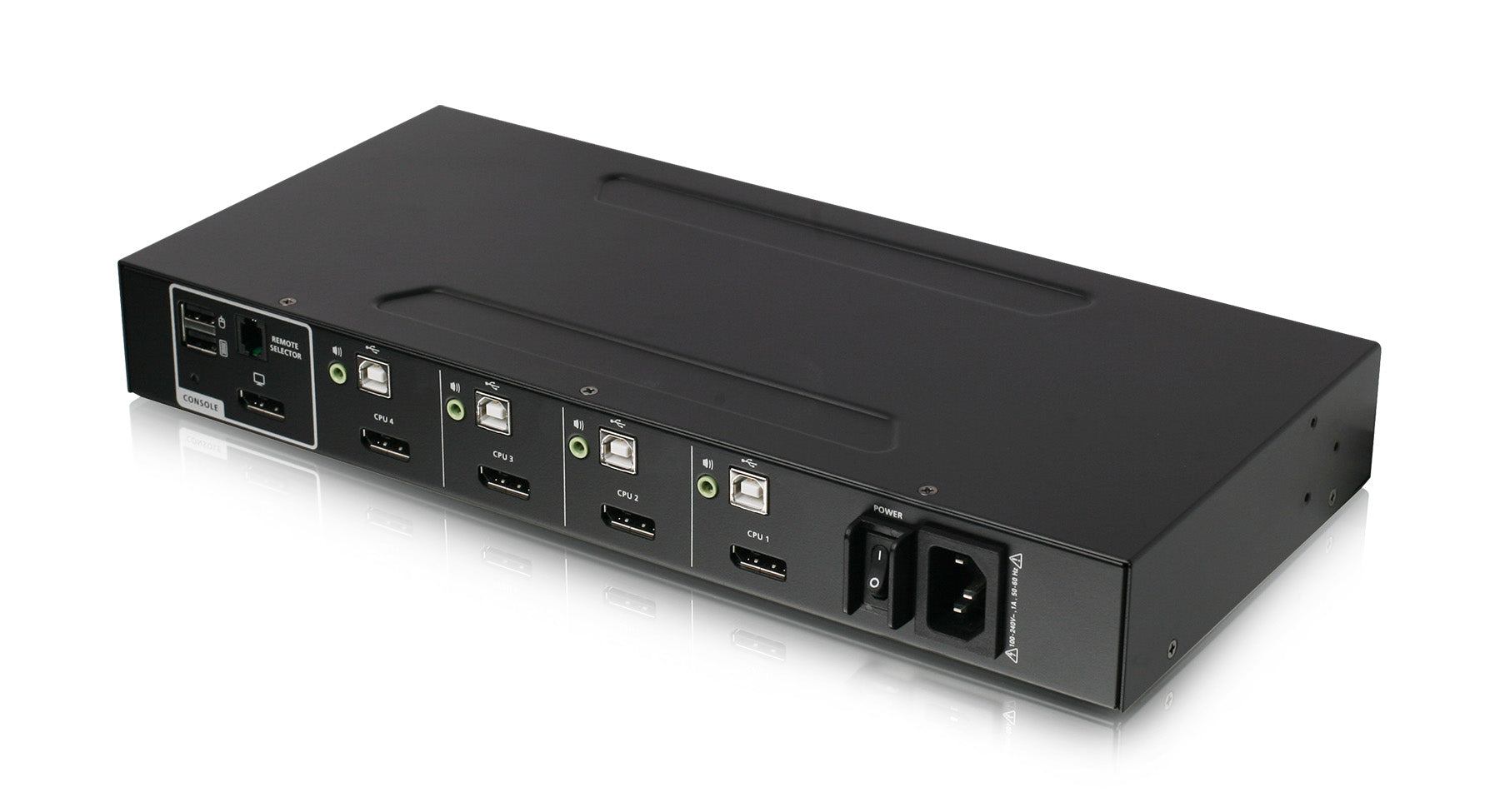 4-Port Single View DisplayPort Secure KVM Switch w/Audio