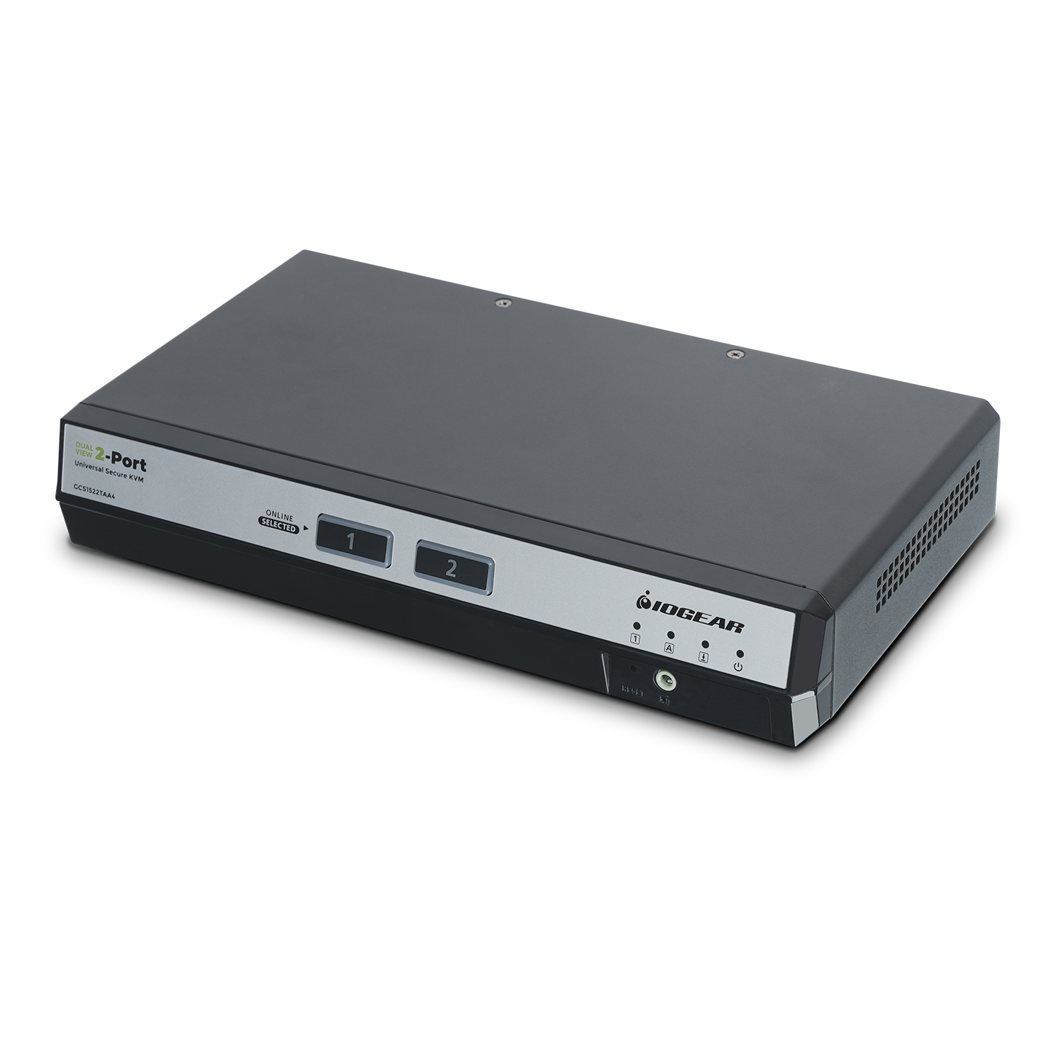 2-Port Dual View True Universal (DP/HDMI) Secure KVM Switch w/Audio