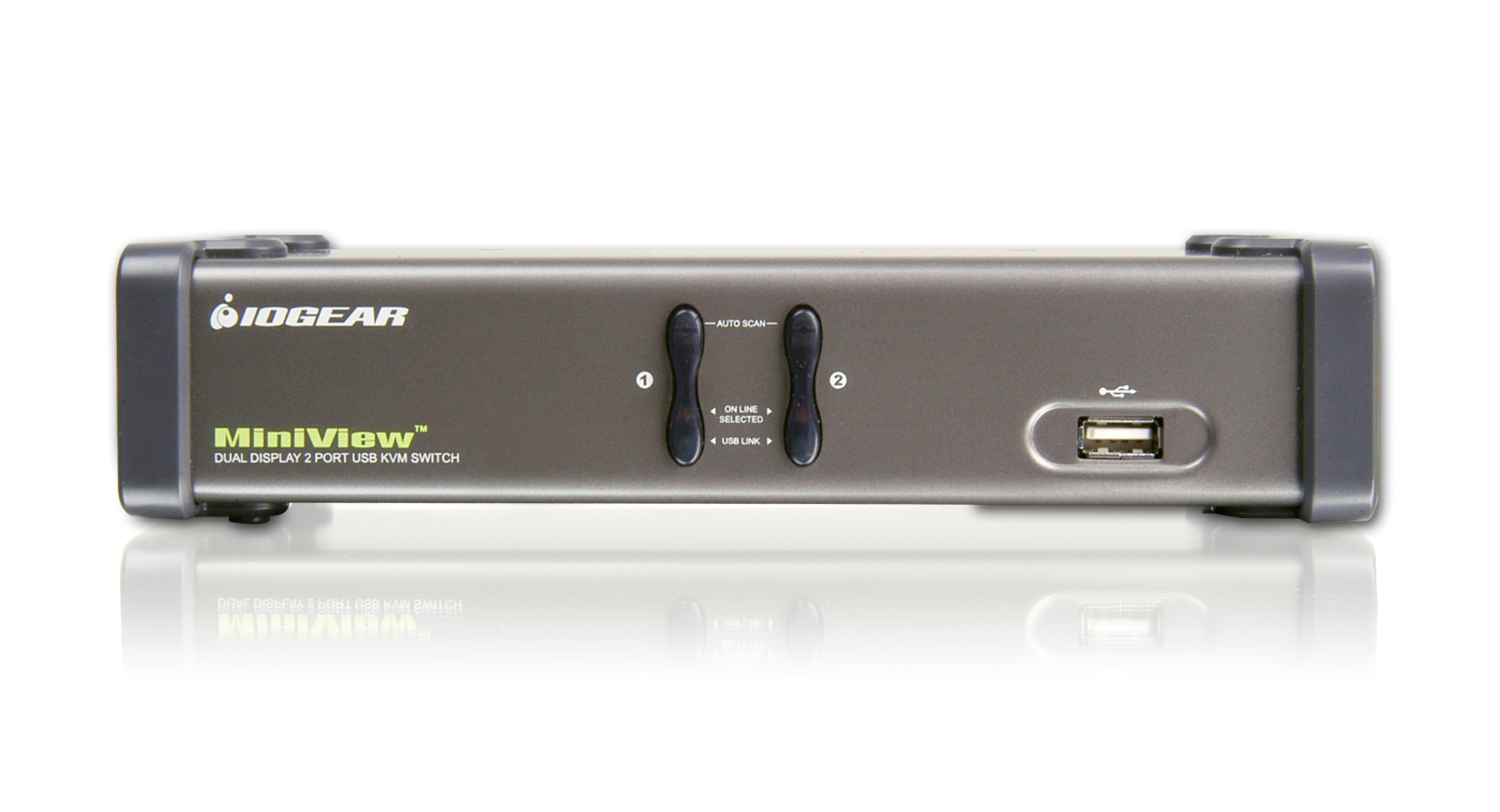 2-Port DualView USB VGA KVMP Switch with cables (TAA Compliance)