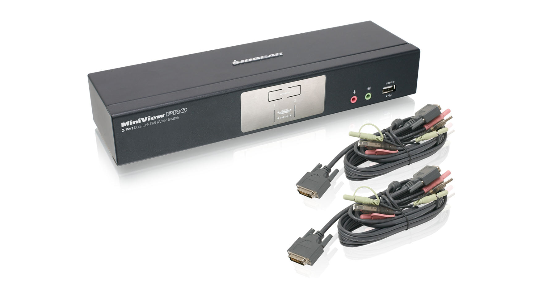 2-Port Dual-Link DVI KVMP Pro with 7.1 Audio (TAA)