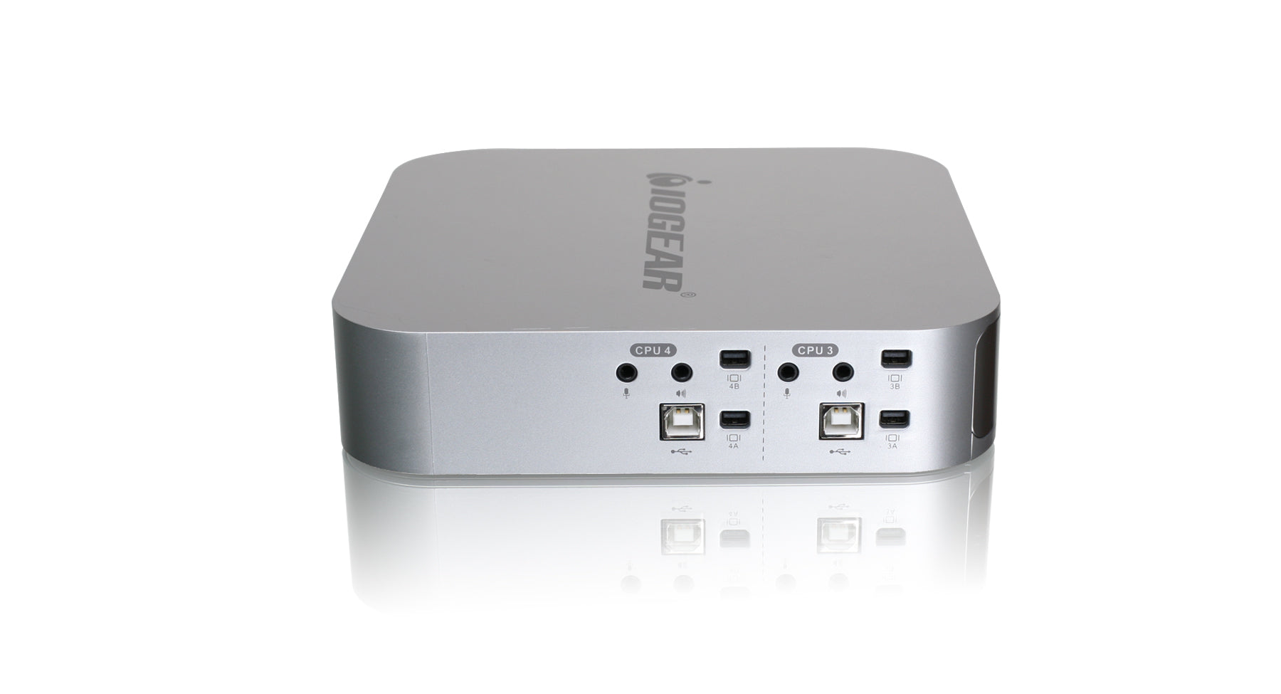 4-port DualView Mini DisplayPort KVMP Switch with Peripheral Sharing (TAA Compliant)