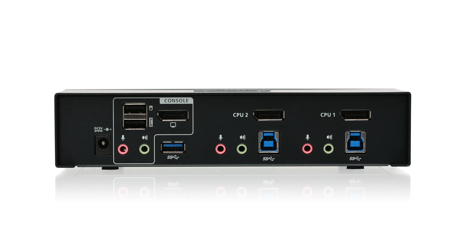 2-Port DisplayPort 1.2 KVMP Switch with USB 3.1 Gen1 Hub and Audio