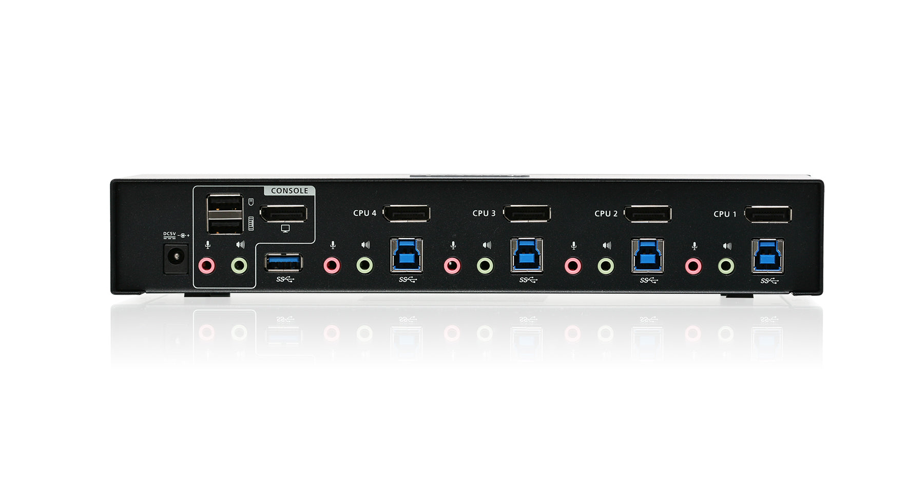 4-Port DisplayPort 1.2 KVMP with Built in USB 3.1 Gen 1 Hub and Audio (TAA)