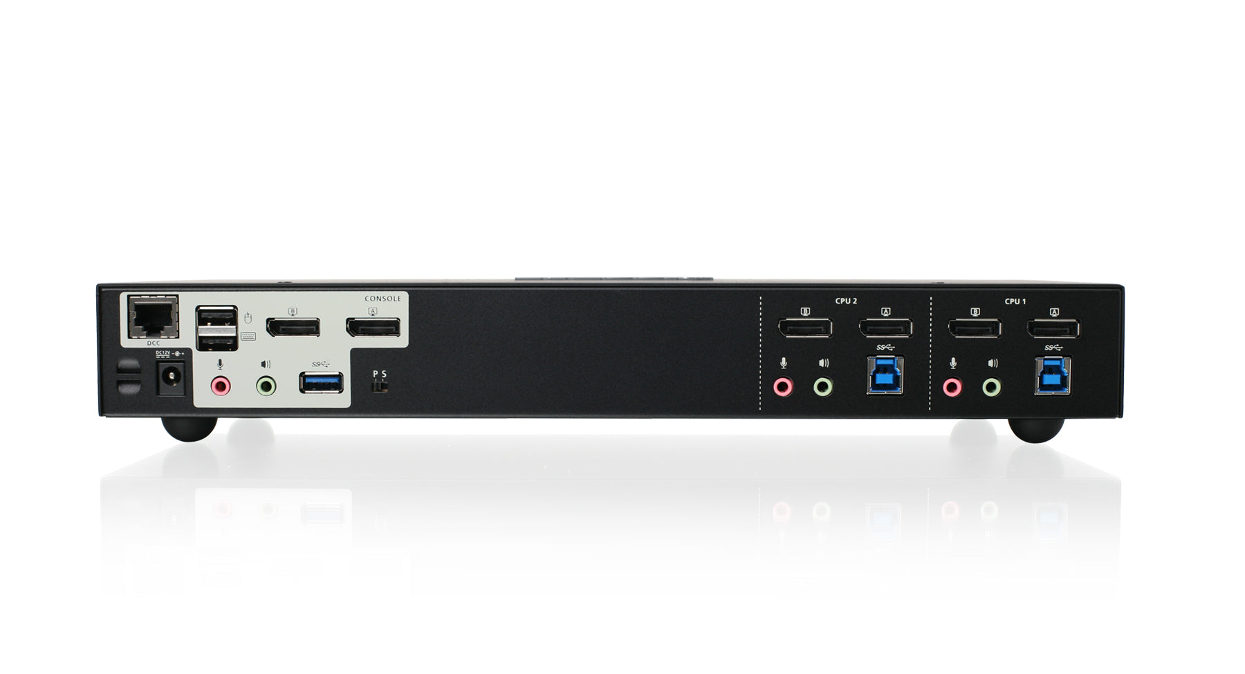 2-Port 4K Dual View DisplayPort KVMP with USB 3.0 and Audio. KVM switch only