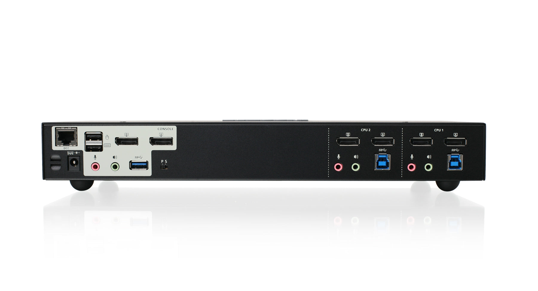 2-Port 4K Dual View DisplayPort KVMP with USB 3.0 Hub and Audio