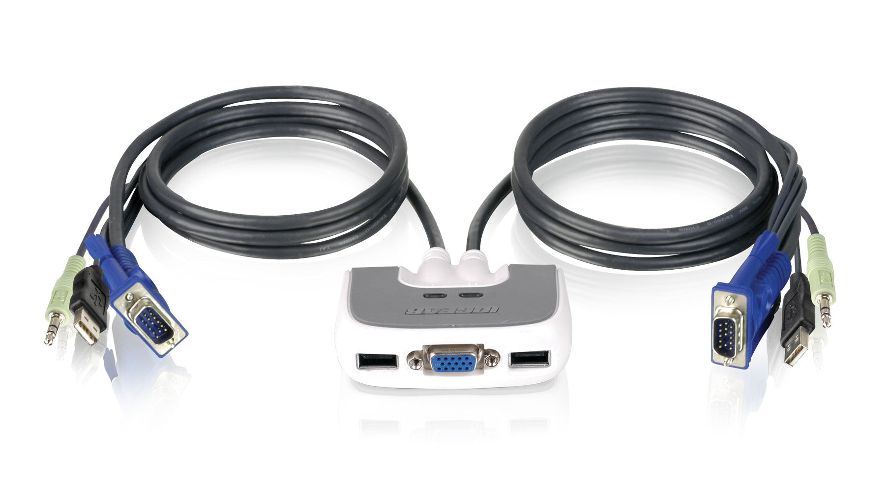 MiniView™ Micro USB PLUS KVM Switch with audio and cables
