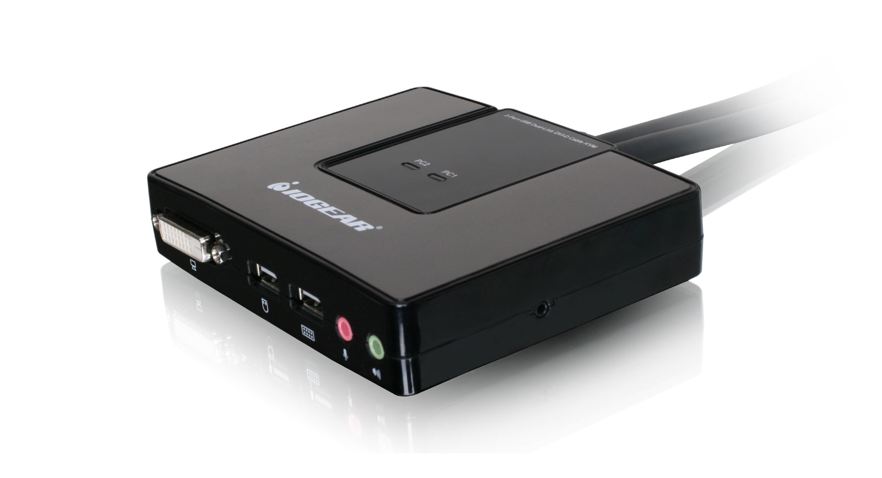 2-Port Dual-Link DVI Cable KVM with Audio