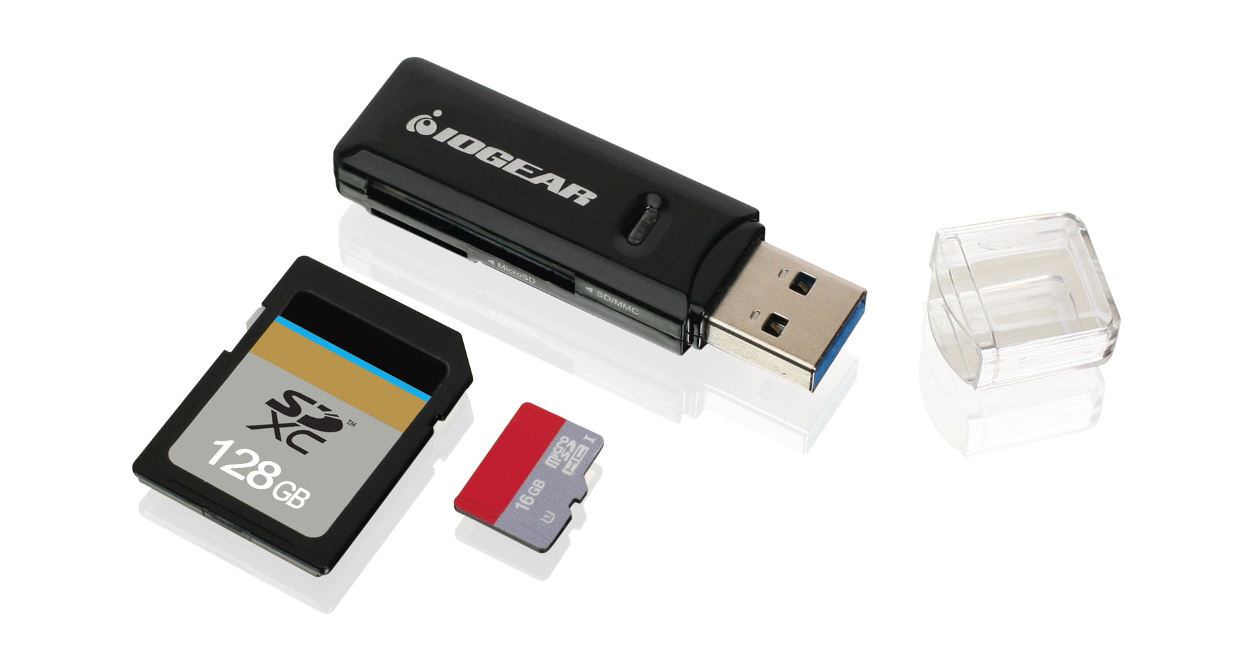Compact USB 3.0 SDXC/MicroSDXC Card Reader/Writer
