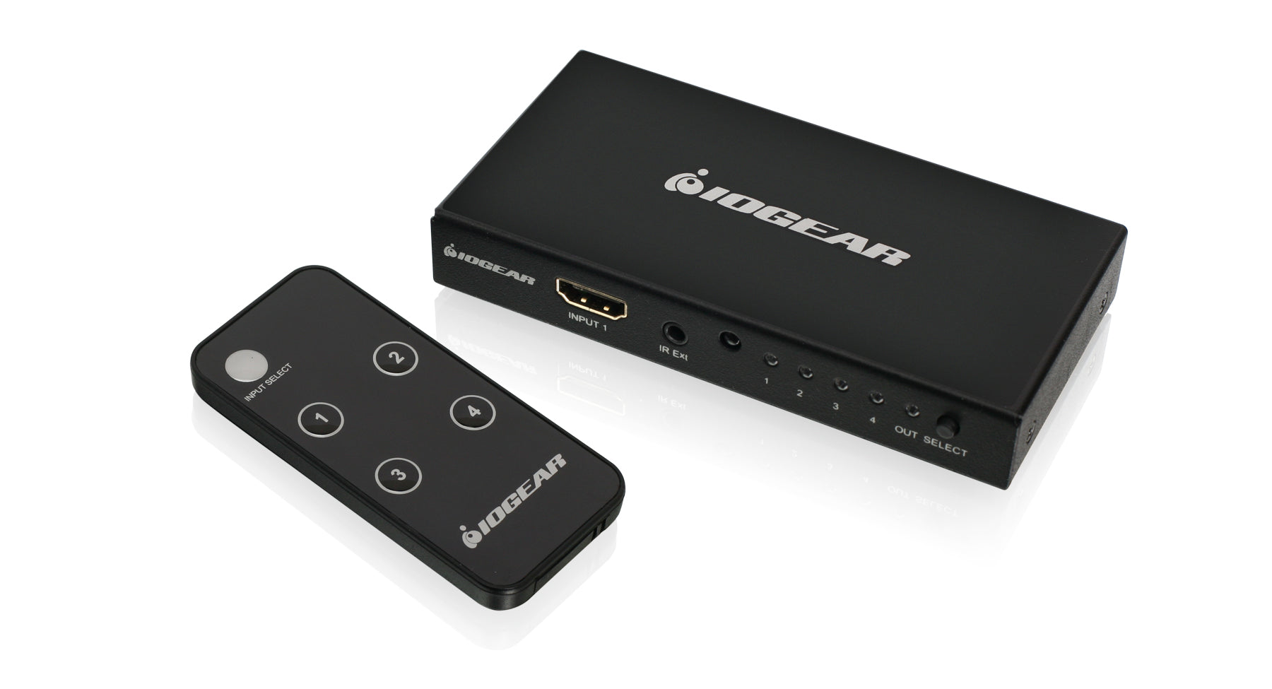 4K 4-Port HDMI® Switch with Remote