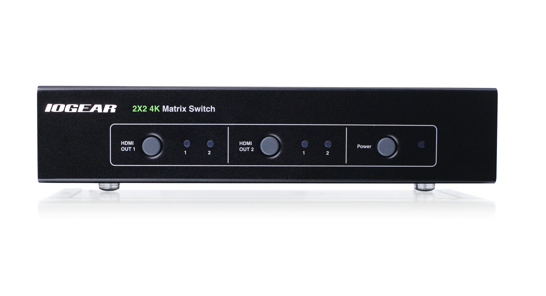 2x2 HDMI® Video Matrix Switch with Cinema 4K and RS-232 (TAA Compliant)