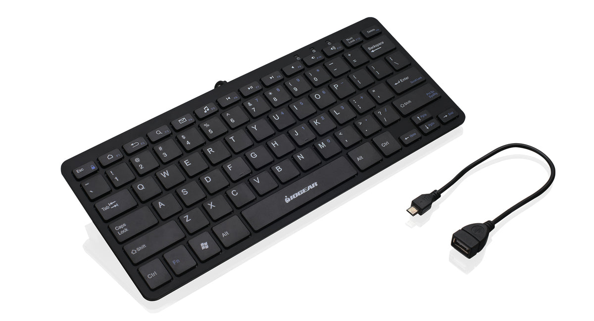 Key Button Micro Usb GKB633U - IOGEAR USB Portable Mini Keyboard with Micro USB OTG Dongle