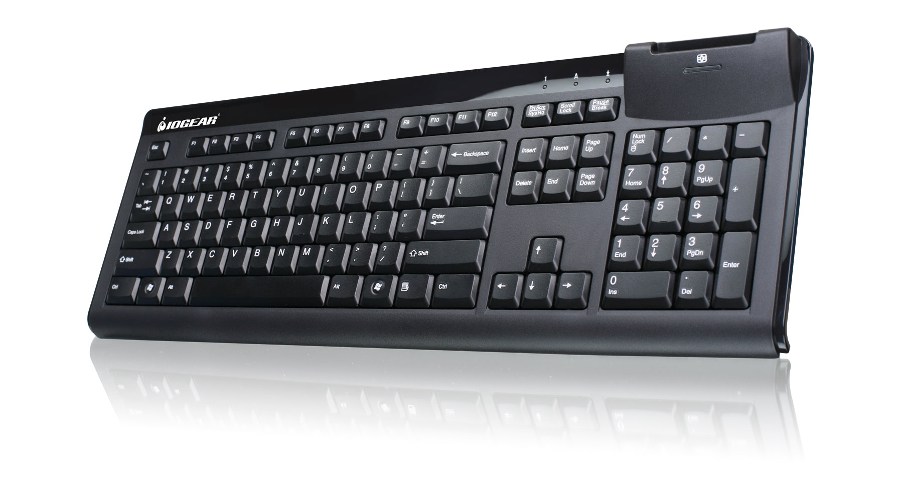 104-Key Keyboard w/Built-in Common Access Card Reader